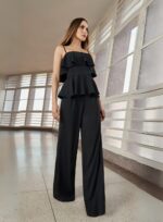 CONJUNTO TOP BABADOS PRETO