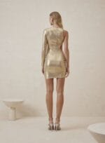 VESTIDO PIETRA BEGE/DOURADO - Imagem 2