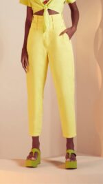 CALCA SARJA AMARELO - Imagem 2