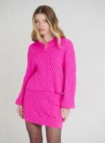 CONJUNTO TRICOT PONTAS PINK - Imagem 2