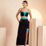 CONJUNTO SAIA ASSIMETRICA BICOLOR