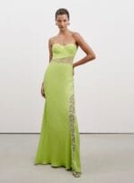 VESTIDO SLIP ENTREMEIO RENDA PISTACHE