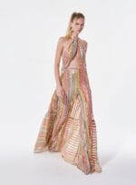 MAXI TUNICA PAETE ONDAS COLORIDO