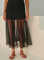 VESTIDO MIDI POA PRETO - Imagem 4