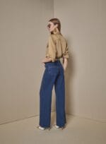 CALCA WIDE LEG PESPONTOS JEANS - Imagem 2