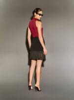 SAIA CURTA ALFAIATARIA COM FRANJA - Imagem 2