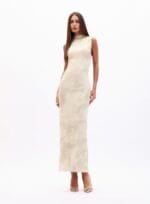 VESTIDO TULE ESTAMPADO MARMO ESMERALDA