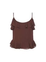 BLUSA ALCA CHIFFON BLISS CHOCO - Imagem 4