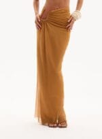 CONJUNTO BLUSA/BODY/SAIA PAOLLA AMARELO SENAPE - Imagem 4