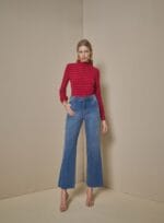 CALCA RETA CROPPED JEANS