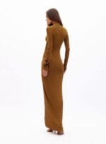 VESTIDO RAQUEL MARROM MIELE - Imagem 3