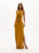 VESTIDO VIVIANE AMARELO SENAPE