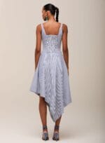 Vestido Luciana Listrado Azul - Imagem 2