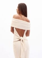 CONJUNTO BLUSA/SAIA GRETA BEGE ITALIAN - Imagem 3