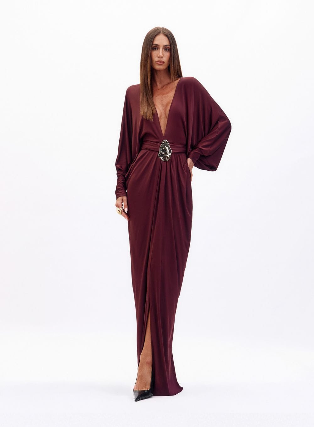 8d83a815b9417de9ae29eae6748e5dbe.jpg VESTIDO INGRID BORDO MARBLE - Imagem 1