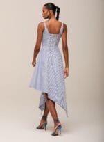 Vestido Luciana Listrado Azul - Imagem 3