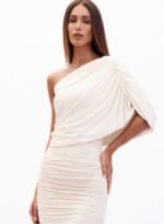 CONJUNTO BODY/SAIA E CHALE GRACE BEGE ITALIAN - Imagem 4