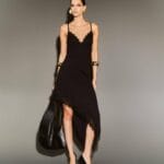 VESTIDO CANELADO BOJO RENDA