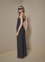 CONJUNTO BLUSA CALCA ALFAIATARIA RISCA PRETO - Imagem 3