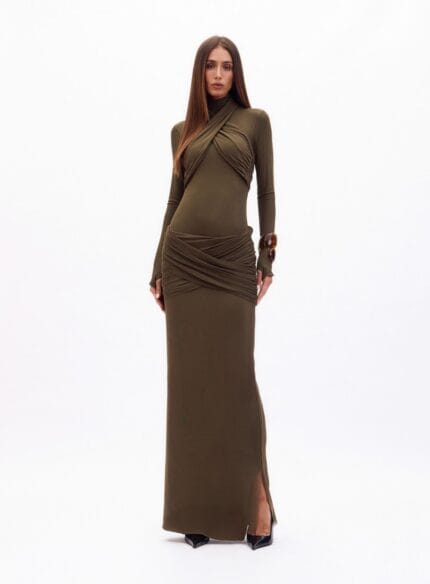 CONJUNTO BODY/SAIA TULE JUDY VERDE SAP