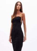 VESTIDO SUEDE BRIGITTE PRETO