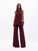 CONJUNTO BLUSA/CALCA PEGG BORDO MARBLE