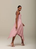 Vestido Luciana Listrado Vermelho - Imagem 2