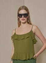 BLUSA ALCA CHIFFON BLISS PISTACHE - Imagem 2