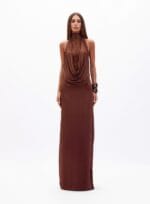 CONJUNTO VESTIDO/BODY MARY MARROM TRUFFLE - Imagem 5