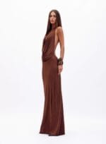 CONJUNTO VESTIDO/BODY MARY MARROM TRUFFLE - Imagem 3