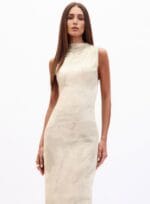 VESTIDO TULE ESTAMPADO MARMO ESMERALDA - Imagem 3