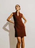 VESTIDO NELLIE CONHAQUE