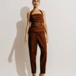 CALÇA NELLIE CONHAQUE