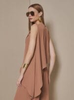 BLUSA ASSIMETRICA CREPE FLOW CHOCO - Imagem 2